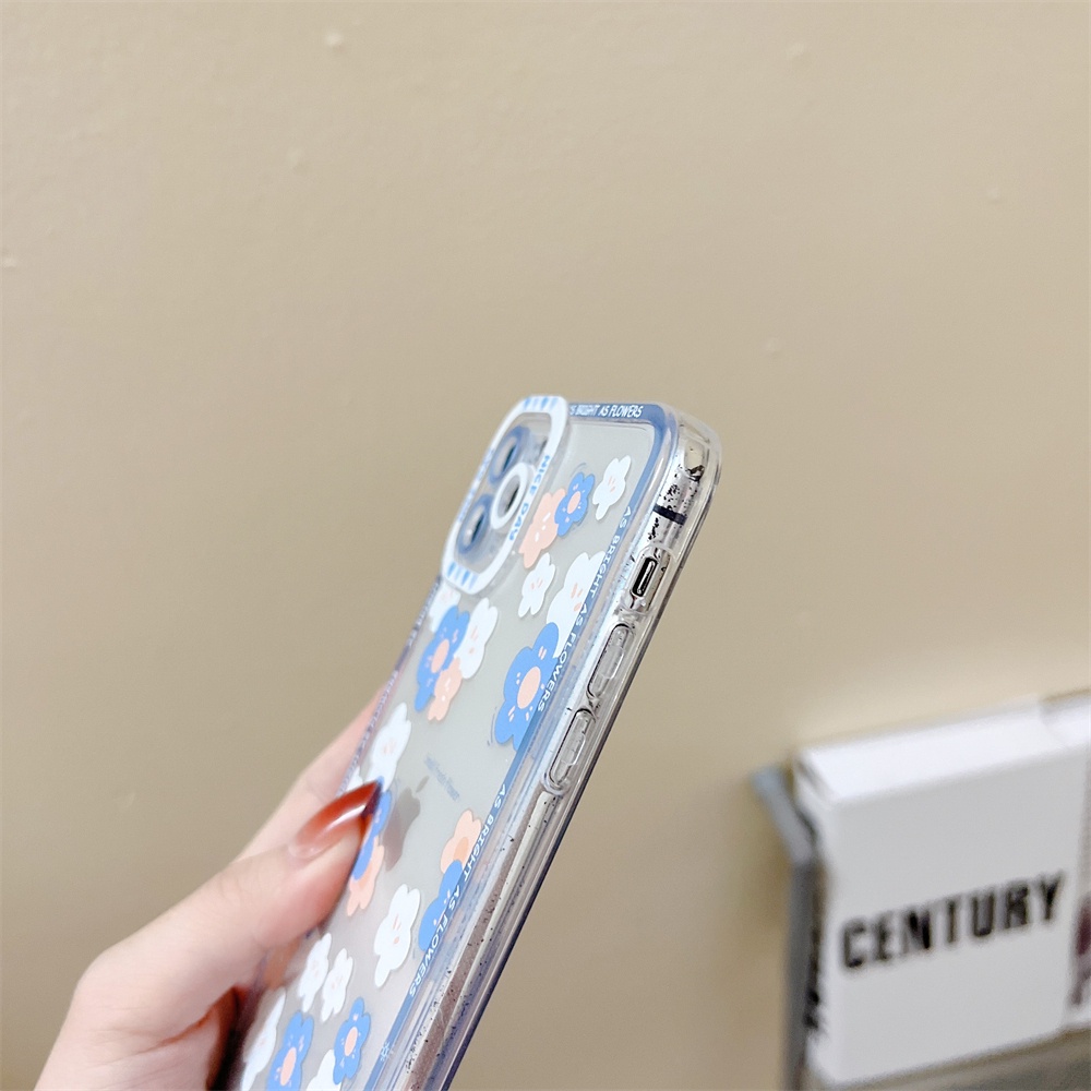 Soft Case TPU Motif Bunga Untuk Samsung A13 A03 A02S A12 A02 A22 A32 A52 A72 A12 A10 M52 A10S A51 A71 Note 20 S21 S21Plus