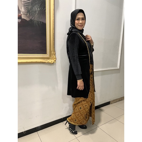 kebaya Kutubaru parel/kebaya bludru