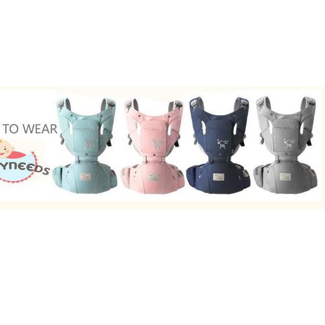 FREE TEETHINGPAD  Aiebao 6636 aiebao rusa Gendongan Bayi Baby Carrier multifunction Hipseat Aiebao