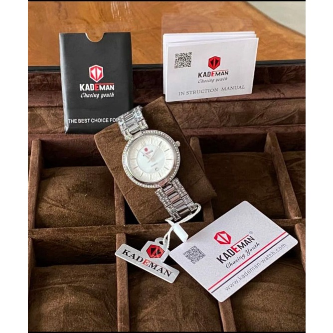KADEMAN arloji wanita silver import