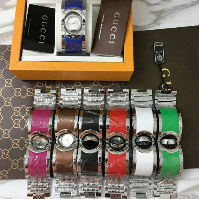Promo GUCCI GELANG SILVER JAM TANGAN WANITA Diskon
