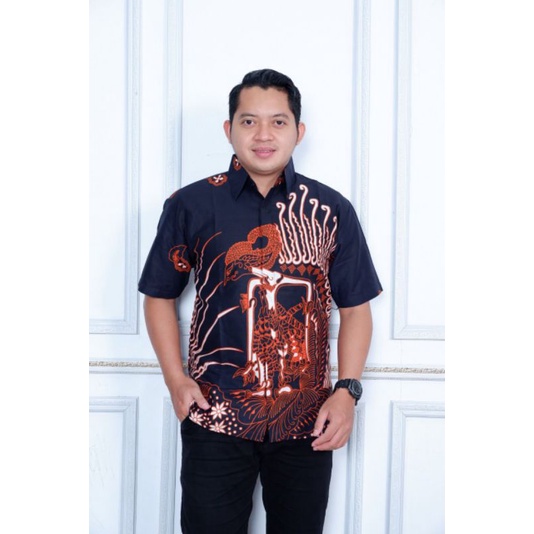 ARJUNA batik pria terbaru lengan pendek | kemeja batik pria lengan panjang lapis furing