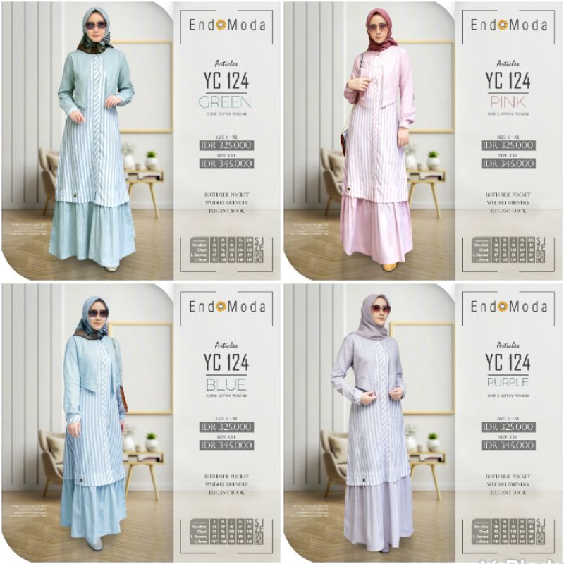 GAMIS ENDOMODA ORIGINAL YC-124 // GAMIS ENDOMODA YC 124 // GAMIS ENDOMODA TERBARU