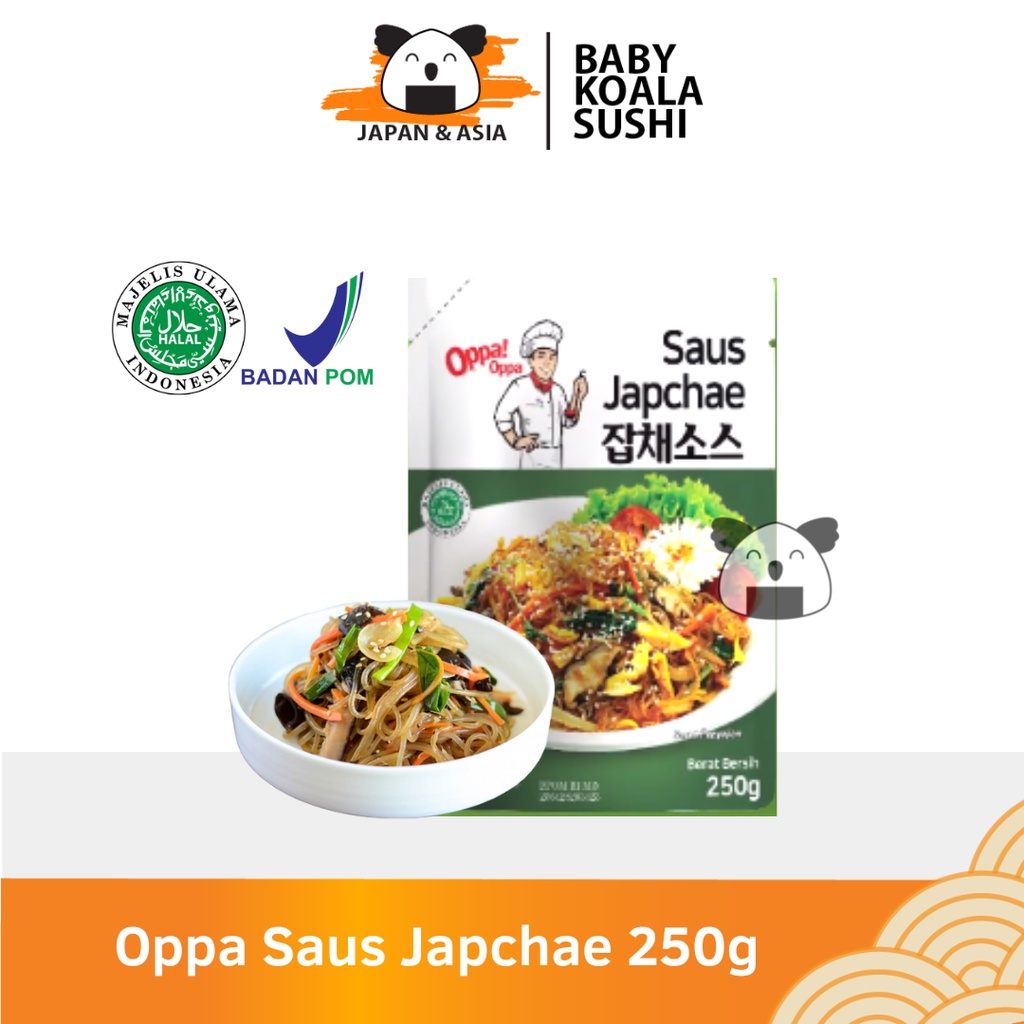 OPPA Sauce Japchae Noodle Glass Korea 250 g Halal  | Khas Korea