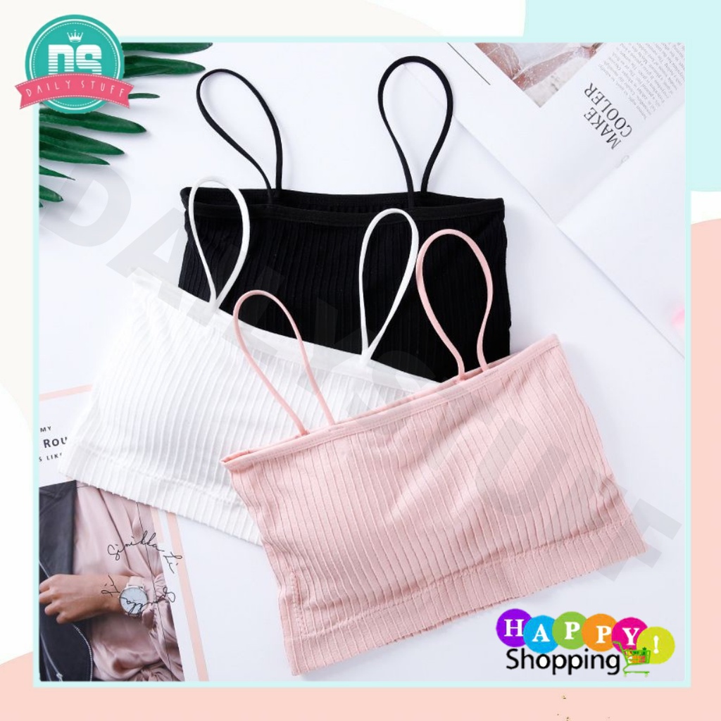 DS Bra-849 Bra Sport Wanita Tanpa Kawat Bahan Halus Bra Sport Elastic Bandeau Tank Tops Pakaian Olahraga Wanita  Model Seamless Import Murah