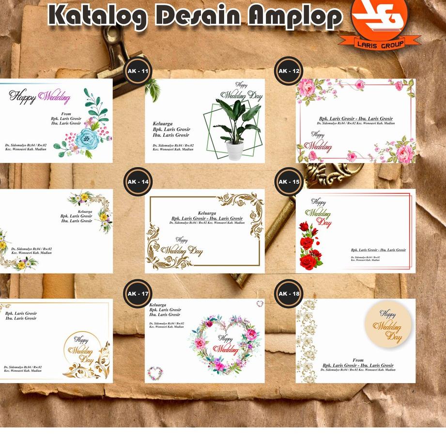 

((TERLARIS)) Amplop Custom Kondangan/Wedding/Khitan