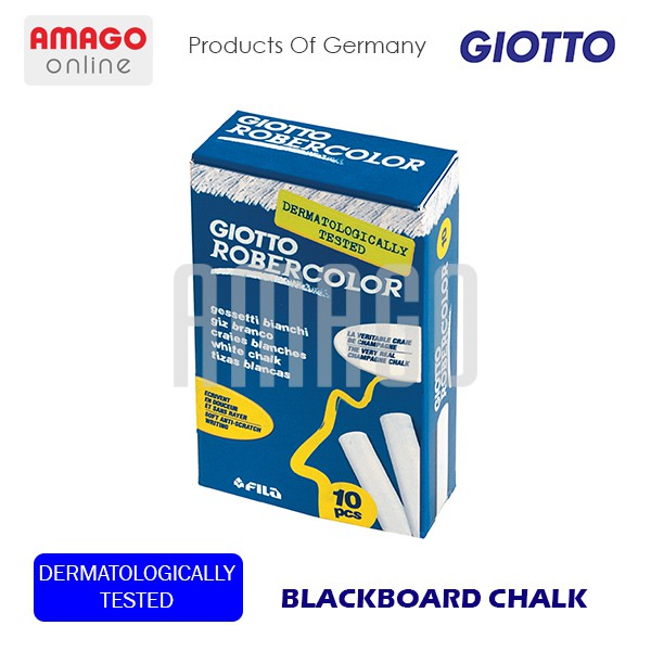 GIOTTO BLACKBOARD CHALK - 10 PCS - WHITE - (KAPUR TULIS) - 538700