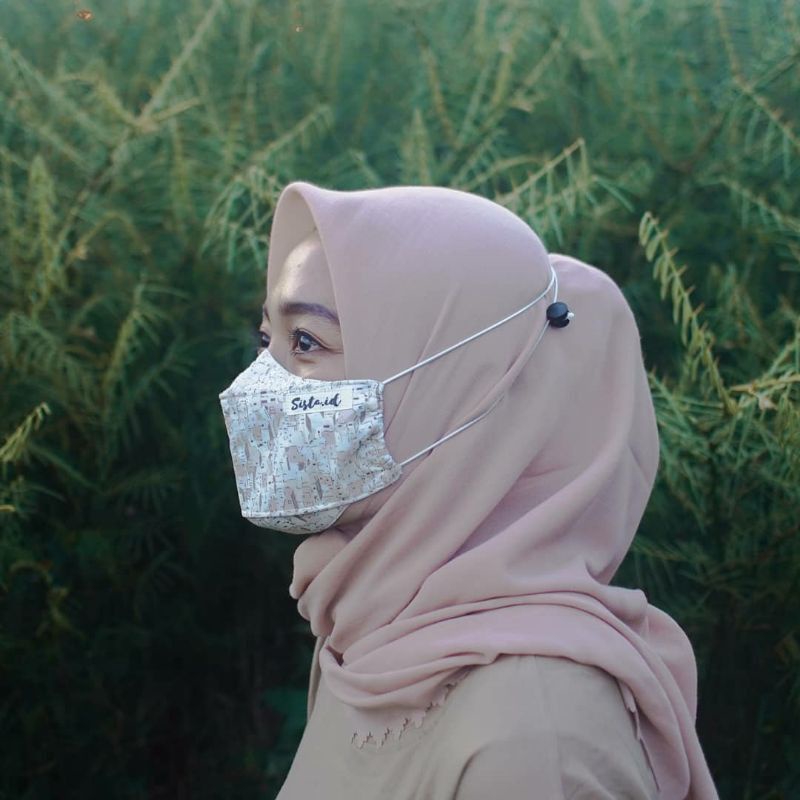 MASKER KAIN 3D 3PLY HEADLOOP PREMIUM //MASKER 3 LAPIS STOPPER - 3D KATUN