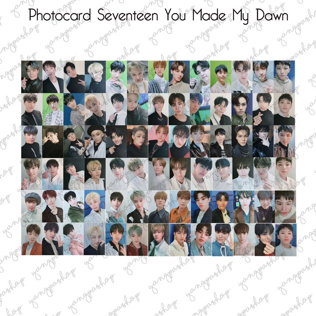 [READY / SET] SEVENTEEN YOU MADE MY DAWN SVTN PHOTOCARD FAN MADE UNOFFICIAL YANGPASHOP MINGYU SCOUPS