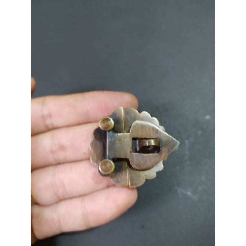 Overpal Pengunci Kuningan Brass Antik Kecil