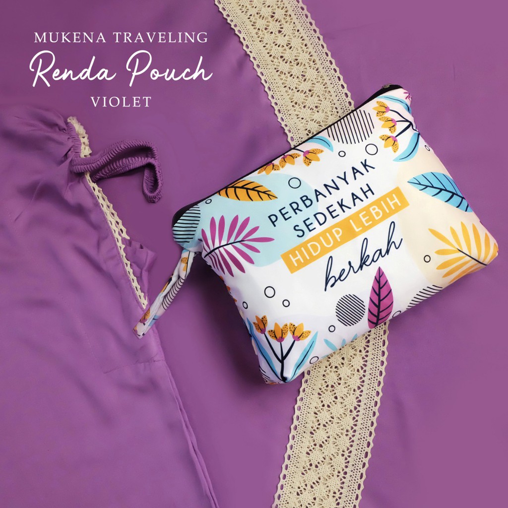 MUKENA BALI TASIK - MUKENA DEWASA TRAVELING RENDA POUCH