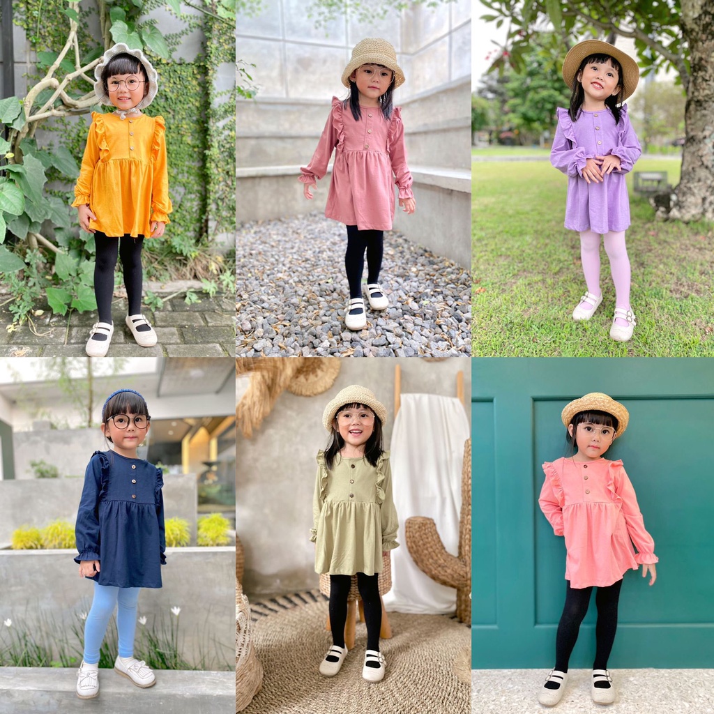 Tunik Anak Hamida Original Smilee Kaos Super Premium Pakaian Anak Perempuan Best Seller Terlaris Termurah