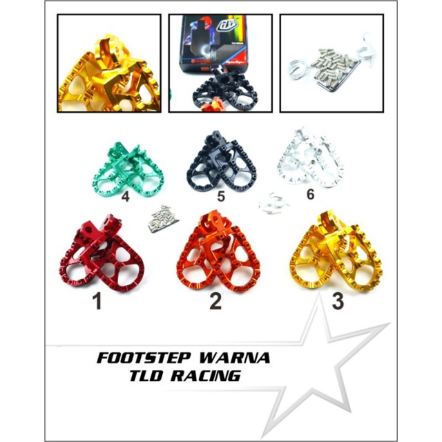 Foot Step Injakan Kaki Footstep Full CNC KLX 150 BF Dtracker CRF 150 150L WR
