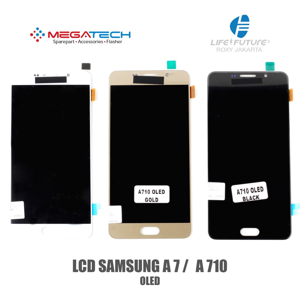 LCD Samsung A7 A710 2016 Versi OLED Fullset Touchscreen