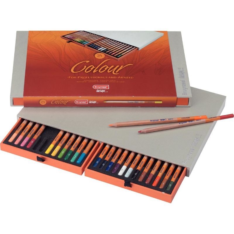 

BRUYNZEEL Colour Box 24 Colour Pencils(made in hollland)