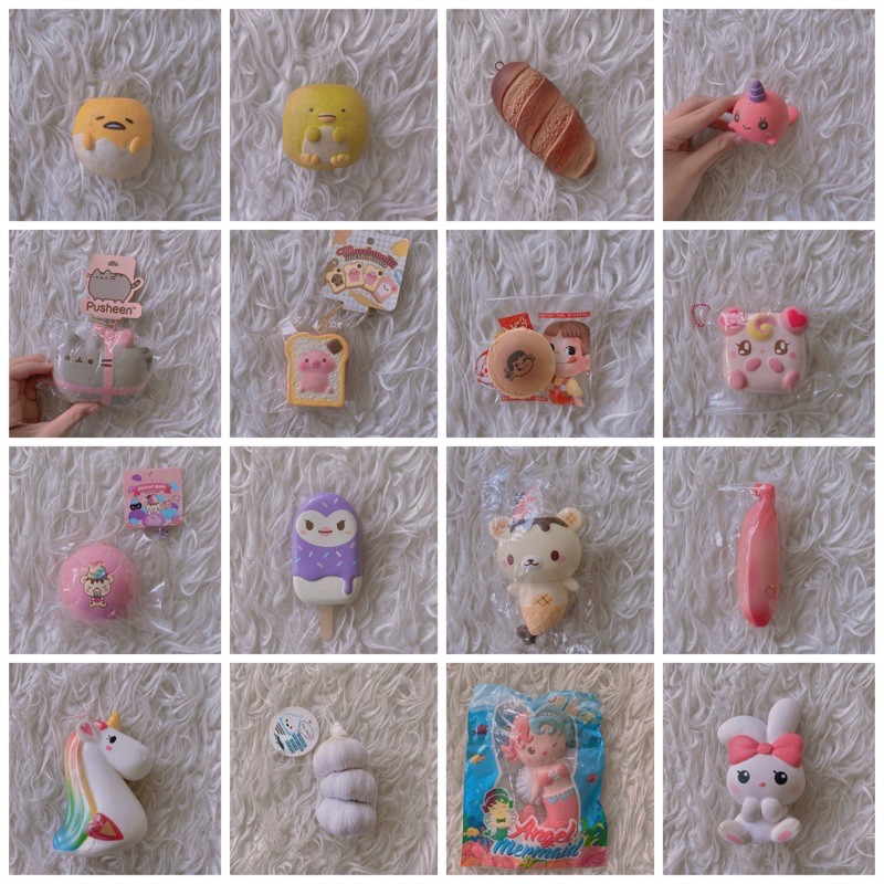 FLASH SALE SQUISHY MURAH ❌LIAT DESKRIPSI❌(ibloom, creamicandy, cuticreative, sanrion, chawa)