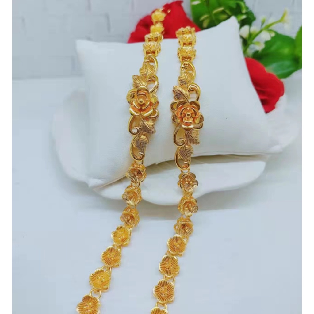 Gelang Xuping Lapis Emas 24K Perhiasan Fashion w06/07