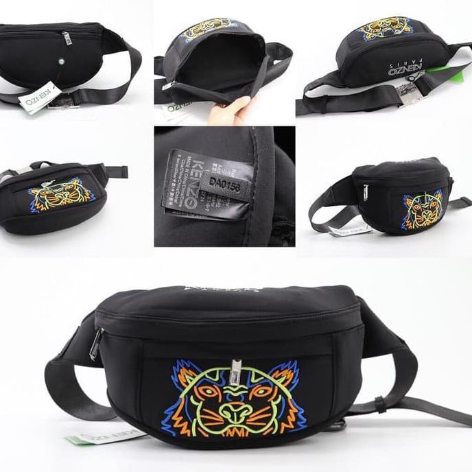 Barang Bagus Kenzo Tiger Bumbag Waistbag Neoprene SS19 - ORIGINAL GUARANTEE 100% CUCI GUDANG