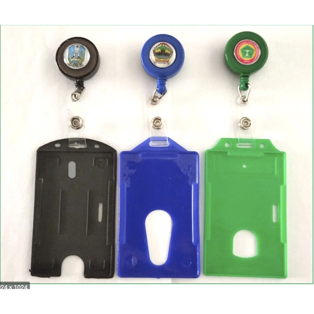

name tag id card holder Yoyo logo Cetak PO