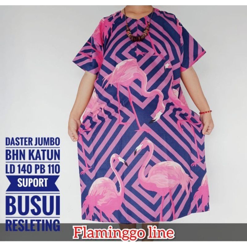 DASTER JUMBO LD140 MURAH BUSUI RESLETING BAHAN KATUN /DRESS BIG SIZE DRESS JUMBO XXXL