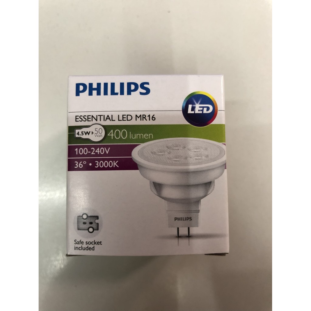 Philips LED Spot MR-16 Essential 220V / 4,5w GU5.3