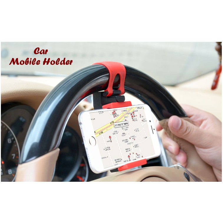 terbaik  Car Mobile Holder (Holder Hp yang dipasang di stir mobil)