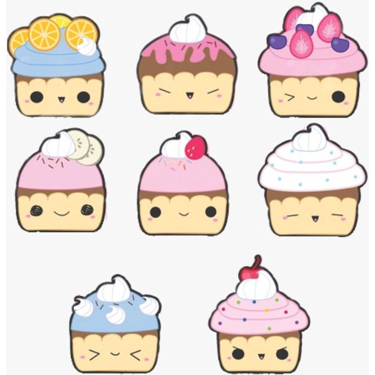 

Set sticker cute kawai lucu