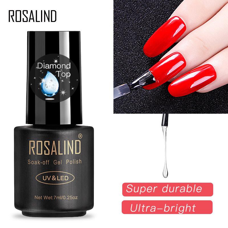 ROSALIND Base Coat dan Top Coat Nail Gel UV LED / Kutek / Cat Kuku/ kutek bening/Primer/Dehidrator