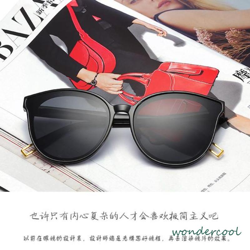 Kacamata Korean Retro Mata Kucing Kacamata Hitam Anti-UV Wanita Sunglasses-Won