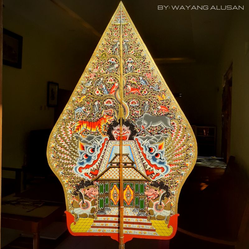 Jual Gunungan wayang kulit Alusan kulit kerbau Indonesia|Shopee Indonesia