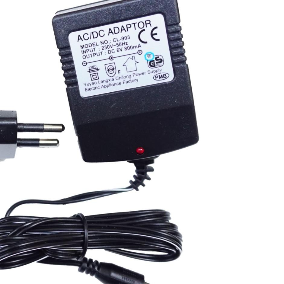 Diskon Besar2an  CHARGER NO CL 903 ADAPTOR AC/DC 6V 800A 1000mA 1 Amper MOBILAN AKI ANAK PLIKO PMB