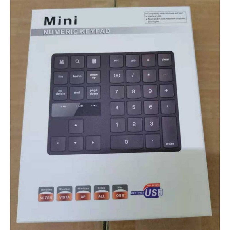 Keypad Numeric Multimedia Wireless 35 Buttons Keyboard Angka Nomor