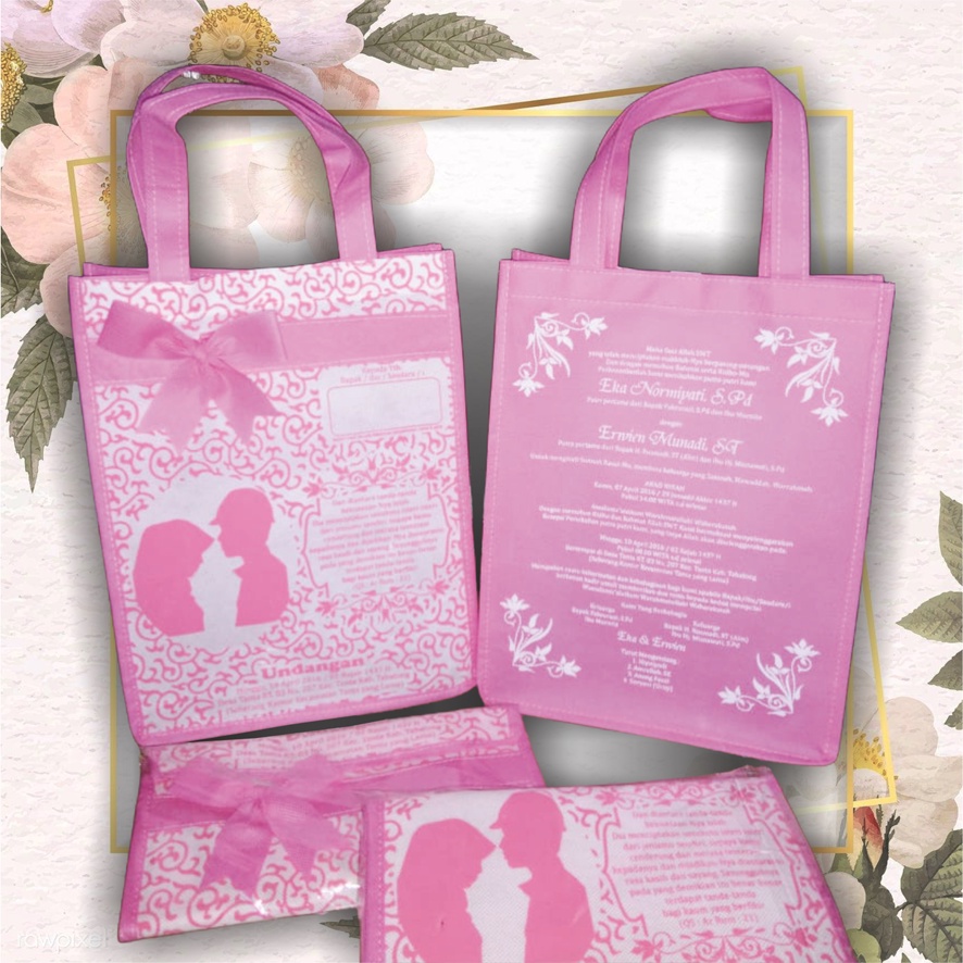 Undangan Nikah Unik Tas Ukuran Besar
