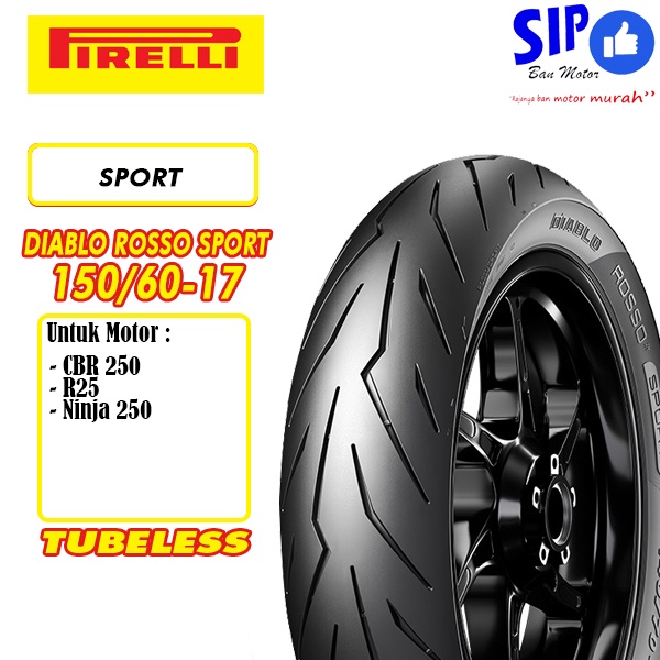 Ban motor sport Pirelli Diablo Rosso Sport 150 60 17 tubeless