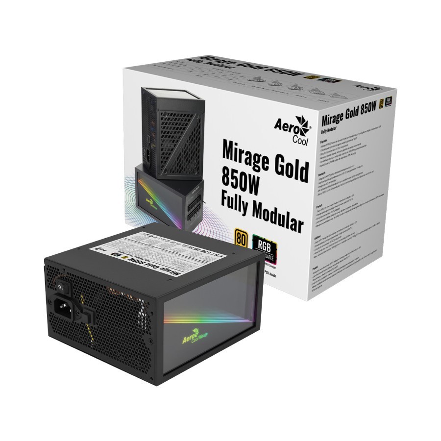 Aerocool Mirage Gold 850W GOLD Fully Modular RGB