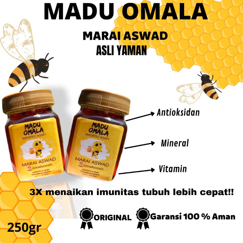 Madu Yaman Marai Aswad/ Madu Yaman Marai Ahmar -Import From Yaman Asli 100%
