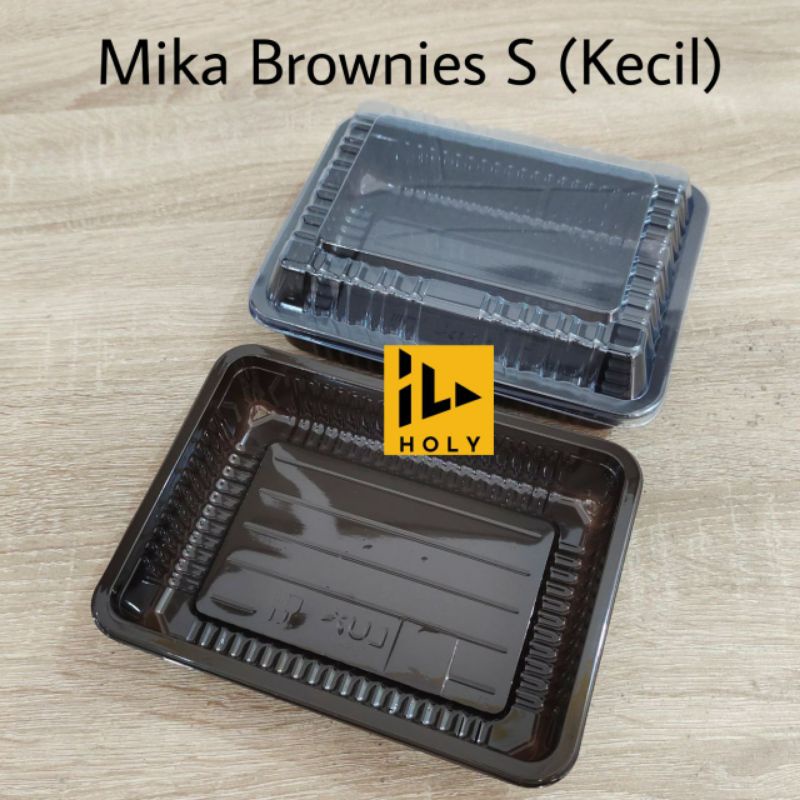 Mika Brownies S Lux PET / Mika Brownies Kecil / Tray Bento Kecil