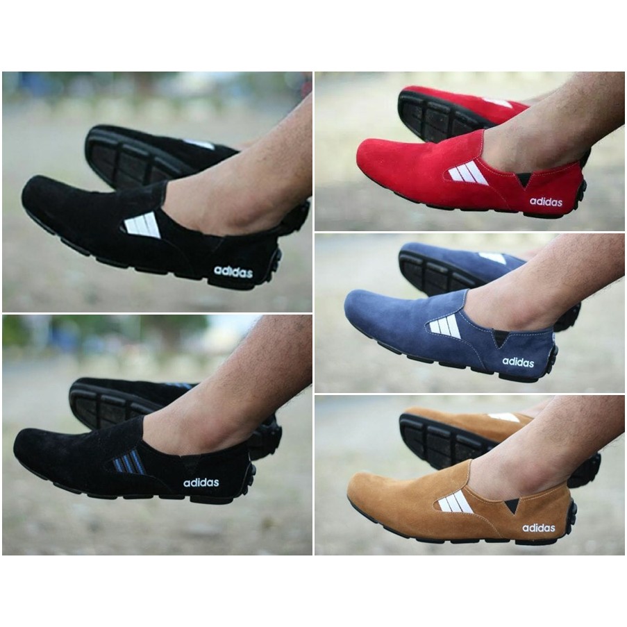 BAYAR DI TEMPAT !! Sepatu Casual Slip on Pria Adidas Suarez Sepatu Slop Pria Murah