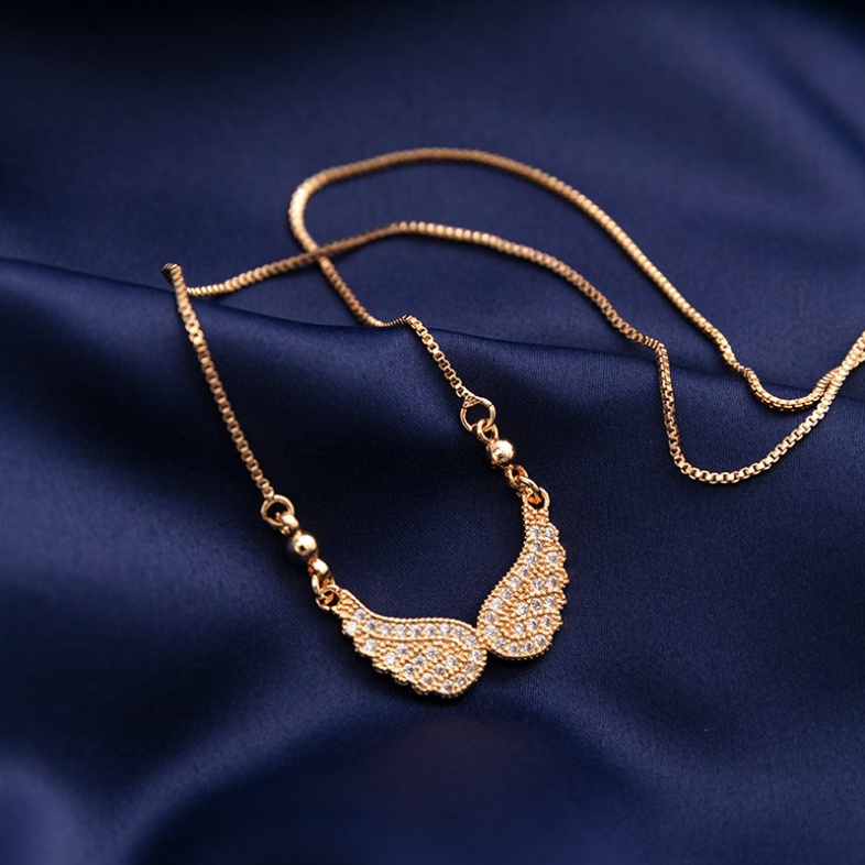 Kalung Wanita Liontin Warna Gold Aksesoris Fashion Import - Kalung Liontin Wanita