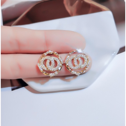 Anting s925 sterling silver hypoallergenic Gaya Korea Untuk Wanita-EH709