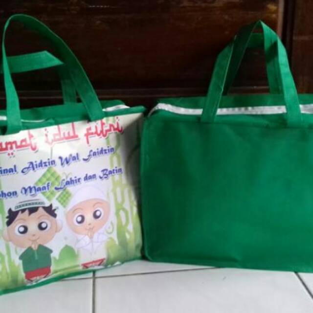 Tas souvenir parcel lebaran model resleting