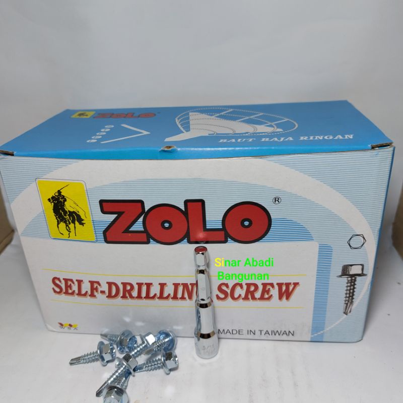 SEKRUP SKRUP ROOFING SCREW BAUT BAJA RINGAN ZOLO 10X19