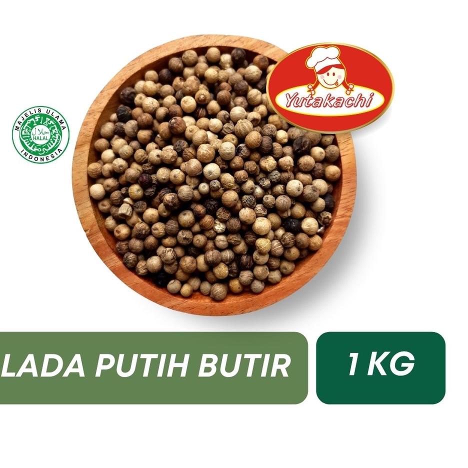 

New Arrival|LR32|Lada Putih Butir Bangka 1 Kg / Merica Putih / Lada Putih Alami Tanpa Pemutih Tanpa Cucian