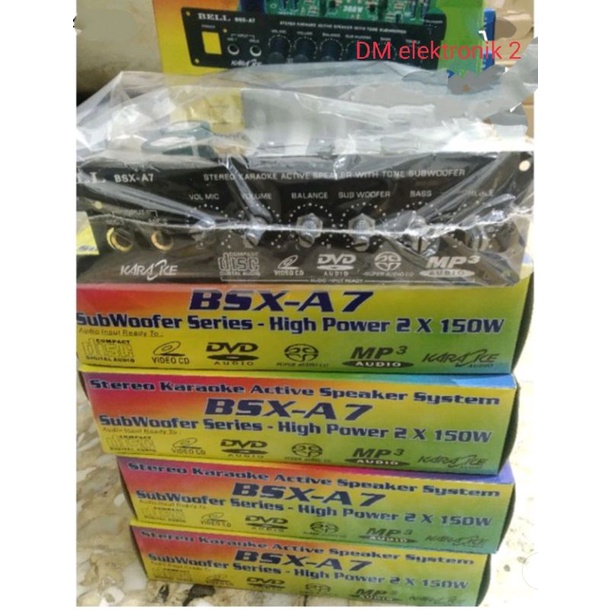KIT power aktif streo mic SUBWOOFER BSX-A7 aktif MIC sub karoke