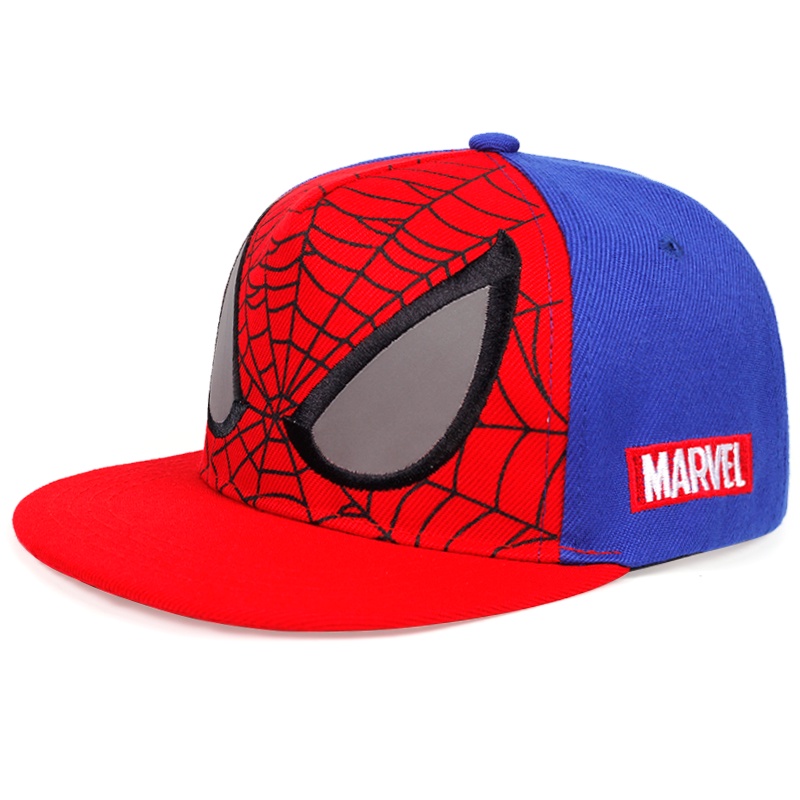 Topi Baseball Motif Bordir Marvel Spiderman Bahan Katun Untuk Anak Laki-Laki / Perempuan