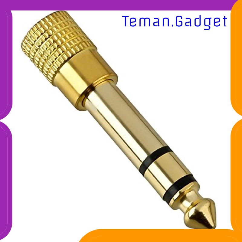 TG-AI186 HEADPHONE JACK ADAPTER 3.5MM 1/8 KE 6.5MM 1/4 STEREO 1 PCS - PJ1652