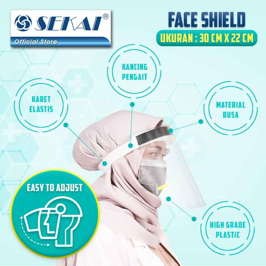 ANTI CORONA - SEKAI Face Shield - Pelindung Wajah Sekai ANTI CORONA