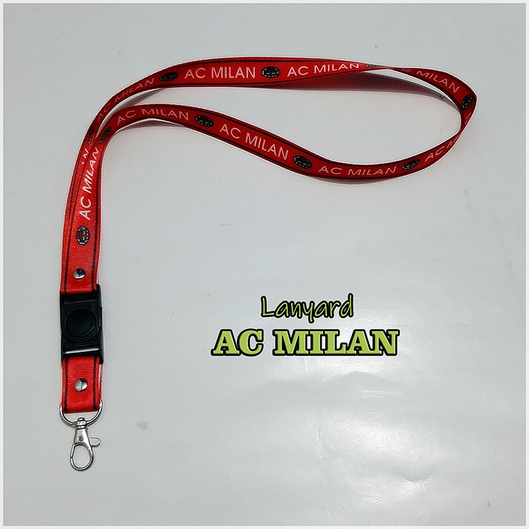 LANYARD GANTUNGAN TALI KUNCI HP ID CARD KLUB BOLA MADRID BARCA ARSENAL LIVERPOOL CHELSEA JUVE MILAN