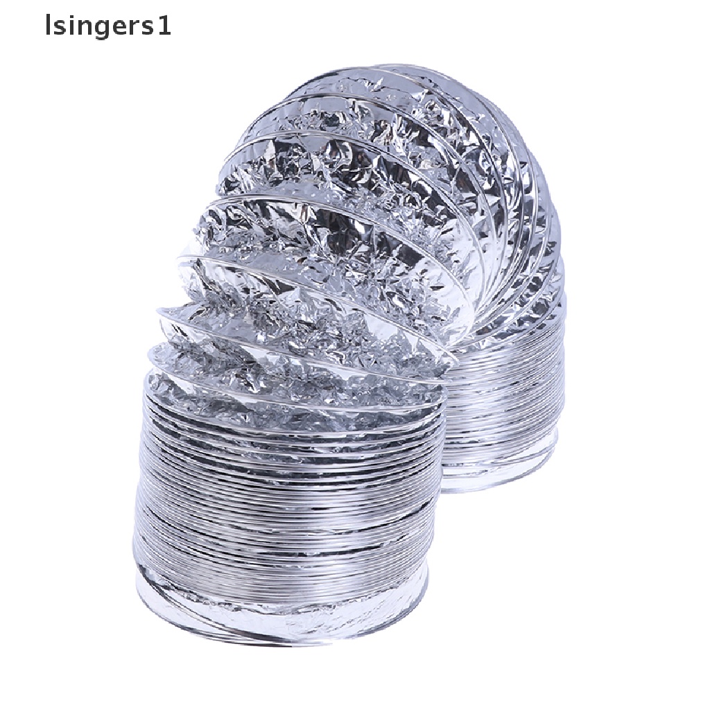 (lsingers1) Selang Ventilasi Udara Flexible 4 &quot;Bahan Aluminum Panjang 2m