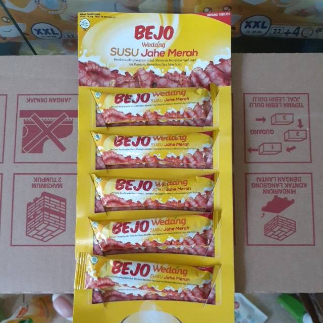 

BEJO WEDANG SUSU JAHE MERAH 5 SACHET @10,5g